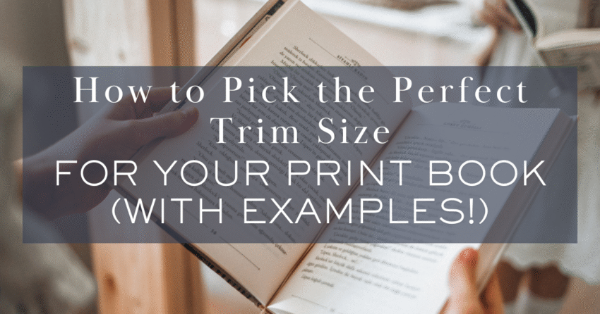best trim size for self-published print books
